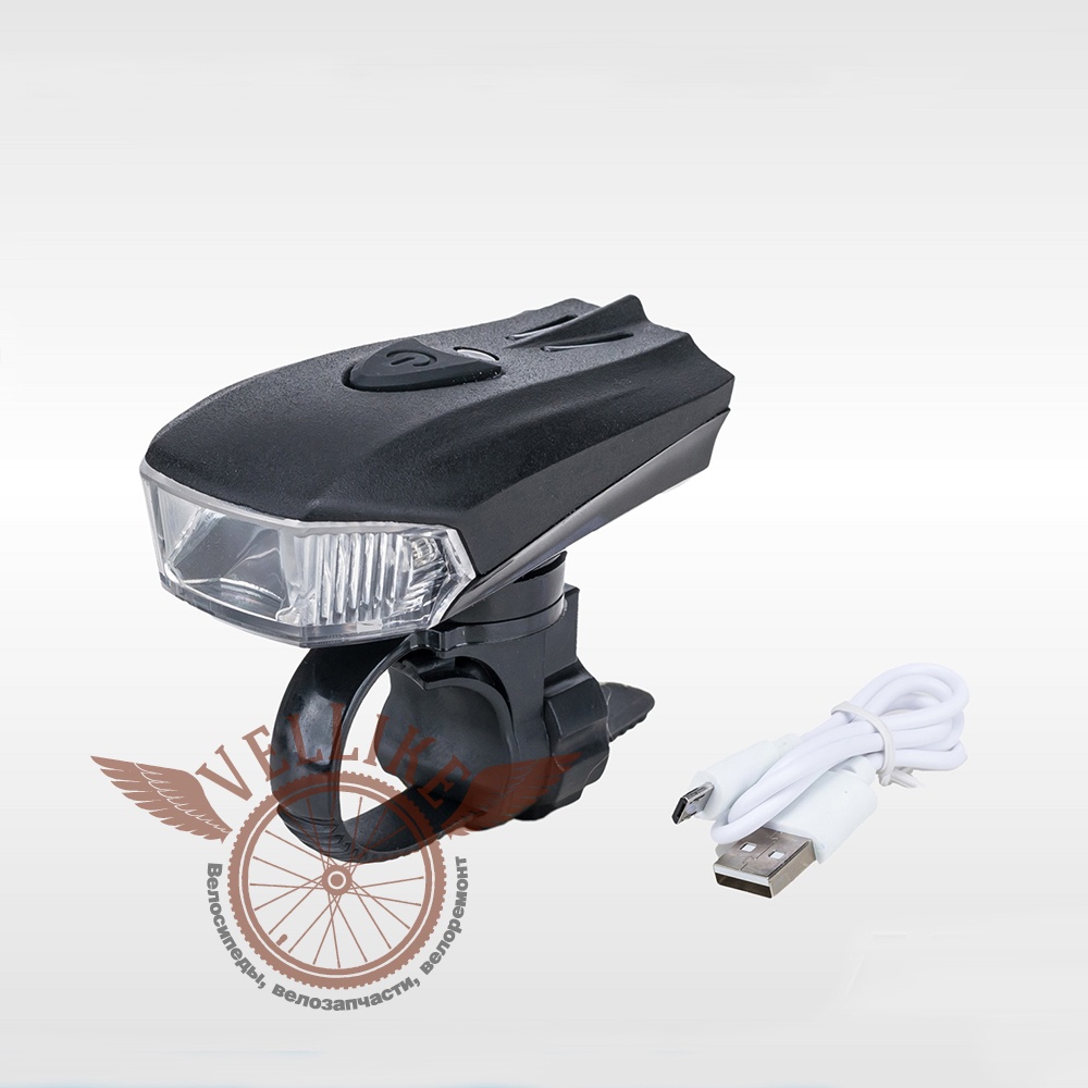 Фара передняя, алюминиевый корпус, супер супер яркий свет, с датчиком света, встроенный аккумулятор, USB зарядка.