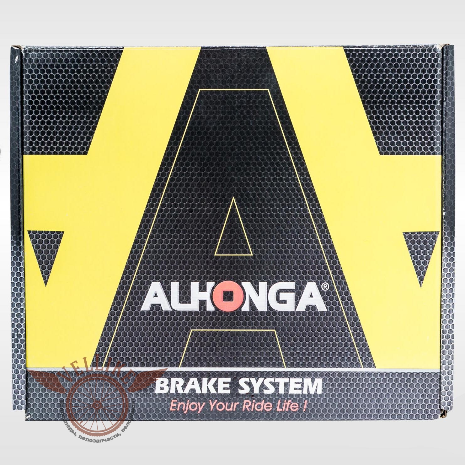 Набор дискового тормоза "Alhonga" (перед + зад) + два диска 160мм 
