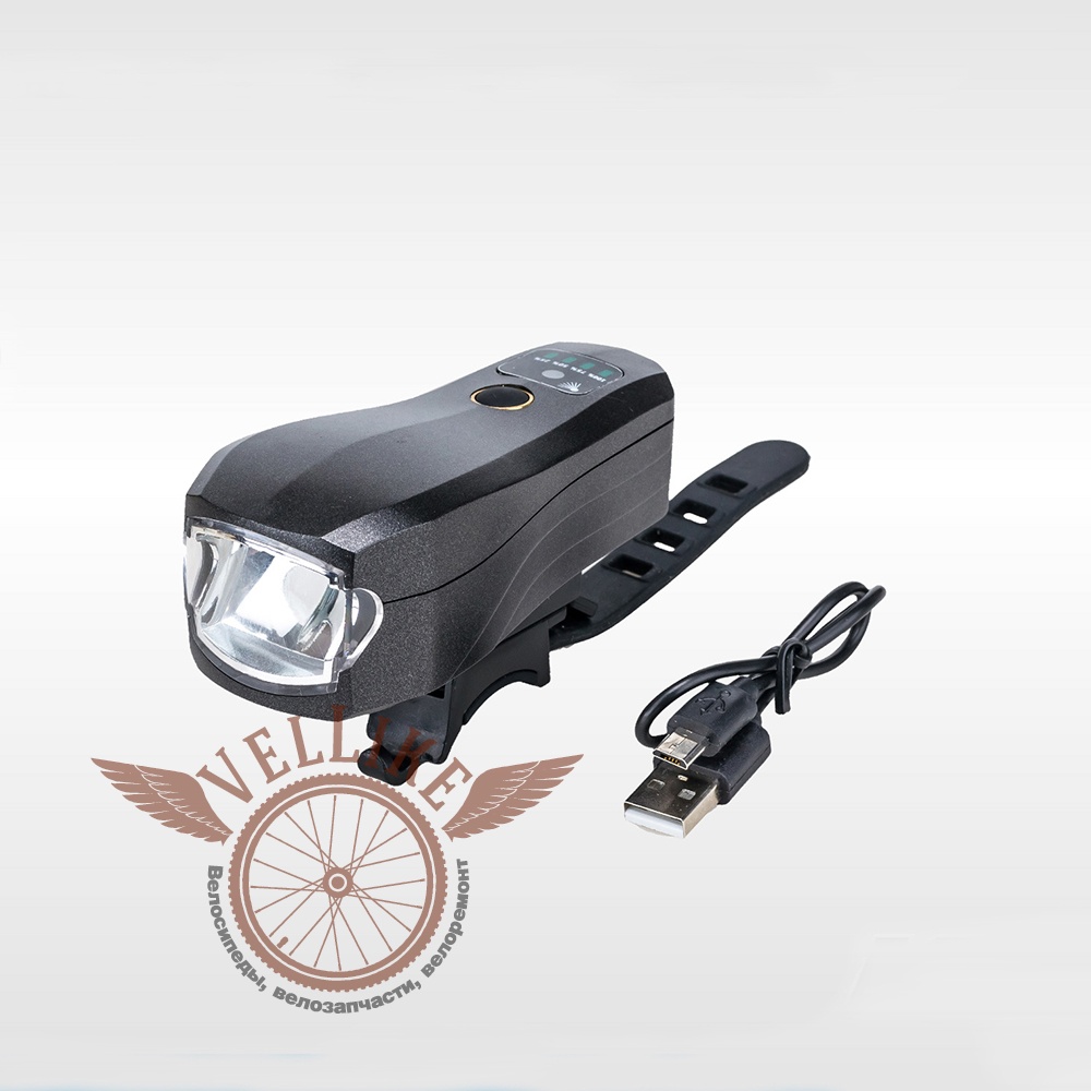 Фара передняя, супер супер яркий свет, с датчиком света, с индикатором заряда батареи, встроенный аккумулятор, USB зарядка.
